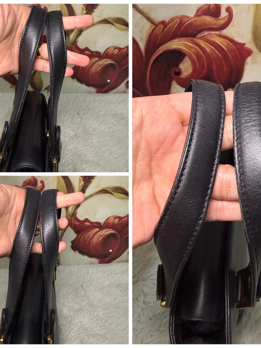 MCM Authentic Black Leather Tote Bag - Picture 8 of 12